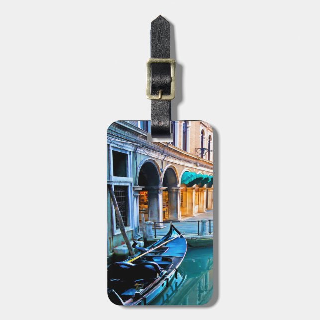 Venice Special Alley with Love Quote Luggage Tag (Front Vertical)