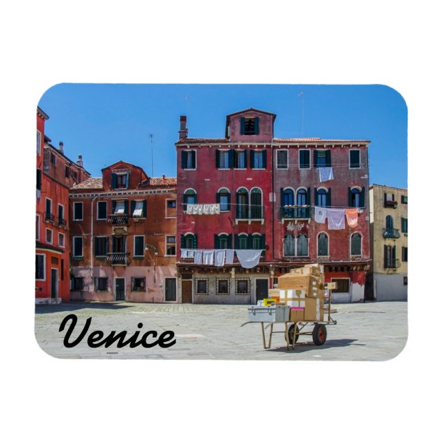 Venice square Flexible Photo Magnet (Horizontal)