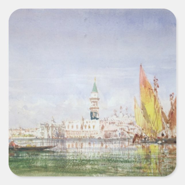 Venice Square Sticker (Front)