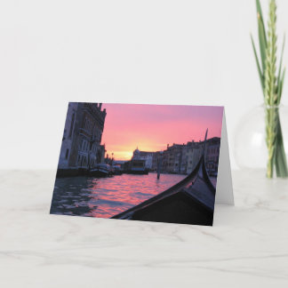 Venice Sunset Card