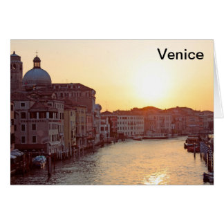 Venice,Sunset on the canal grande