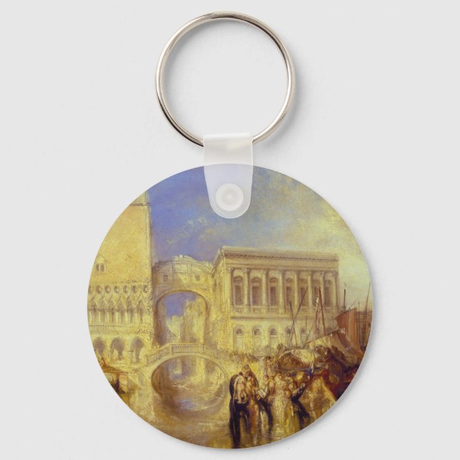 Venice, the Bridge of Sighs by J. M. W. Turner Key Ring (Front)