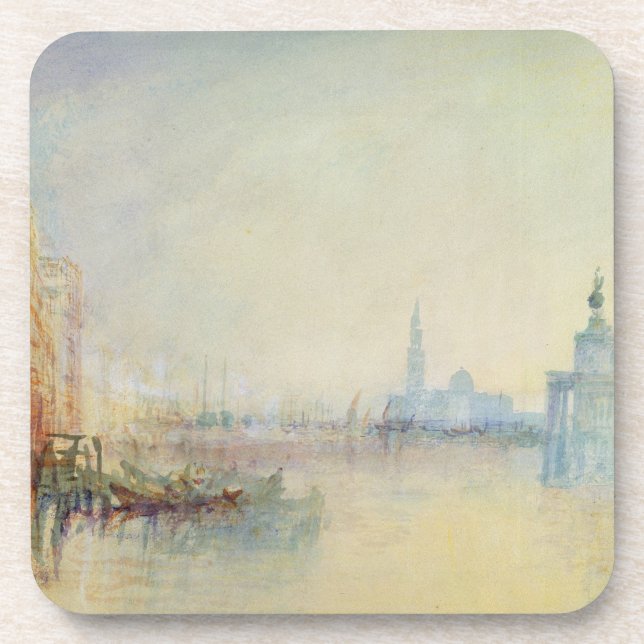 Venice, The Mouth of the Grand Canal, c.1840 (w/c Coaster (Front)