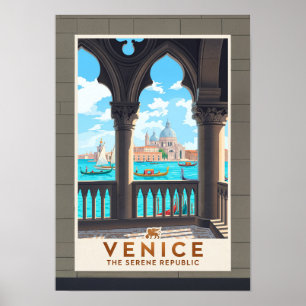 Venice The Serene Republic Travel Poster
