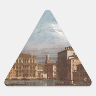 Venice Veduta by Bernardo Bellotto Triangle Sticker