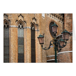 Venice, Veneto, Italy - A lamp post is standing