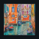 Venice Veneto Italy scenic summer photo Magnet<br><div class="desc">Enjoy colours from Italy! A beautiful Venice travel photography from Tom Podmore on this bright colourful magnet will make a beautiful and joyfull souvenir gift for him, her, for your family, couple and friends, and a delicious decoration for your home. Boats in flooded historic city, dreamy atmosphere and unique colours....</div>