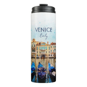 VENICE VENEZIA watercolor - Italy Travel souvenir Thermal Tumbler