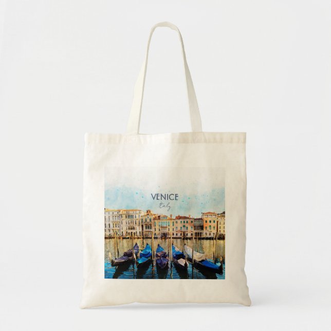 VENICE VENEZIA watercolor - Italy Travel souvenir Tote Bag (Front)