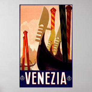 "Venice" Vintage Italian Travel Poster