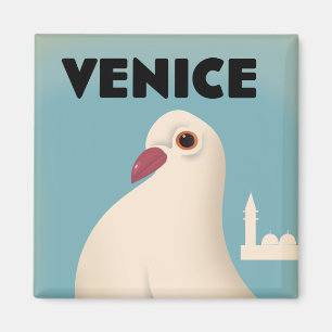 Venice Vintage style travel poster Mouse Pad Bever Magnet