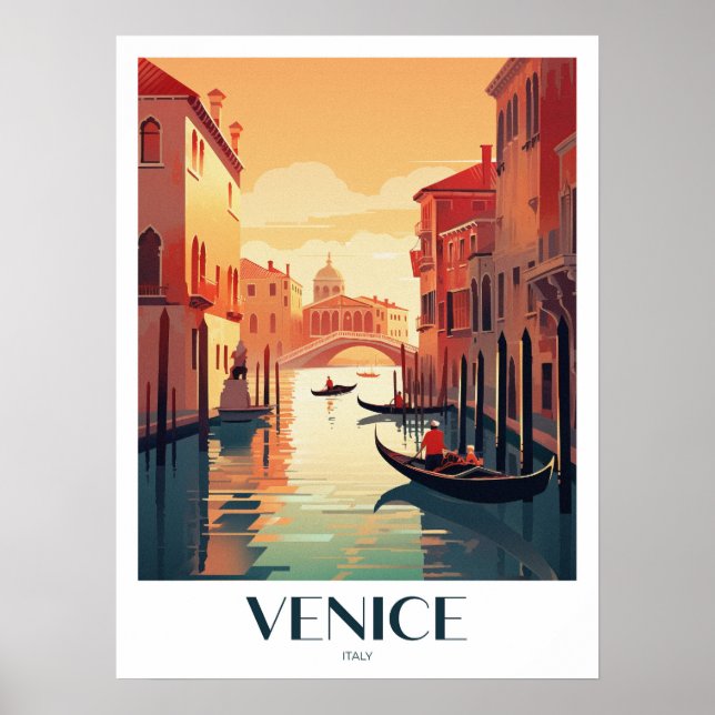 Venice Vintage Travel Poster (Front)
