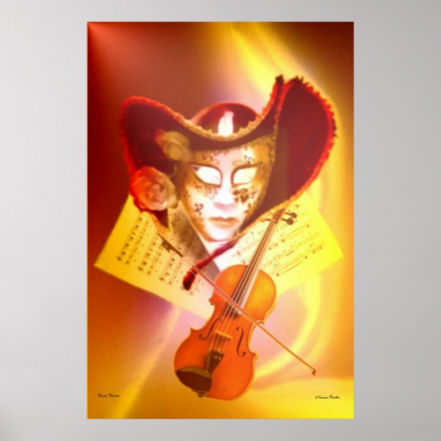 Venice Violinist Print (Front)