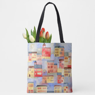 Venice Watercolor Tote Bag