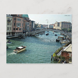 venice waterway Venice Italy Postcard