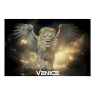 VENICE - WINGED LION POSTER