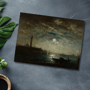 Venise et le Campanile au Clair de Lune Postcard