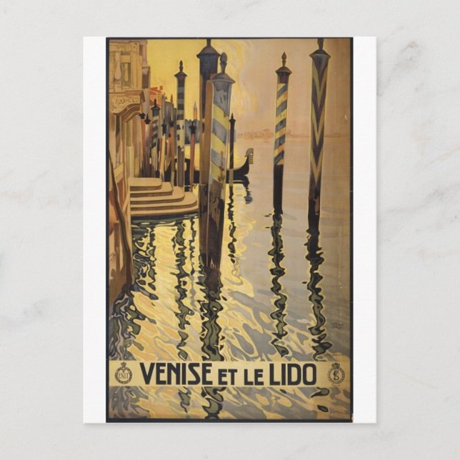 Venise et le Lido 1920 Venice, Italy Postcard (Front)