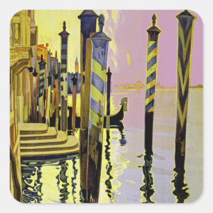 Venise et le Lido Square Sticker