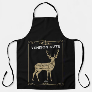 Venison Butcher Meat Cut Apron