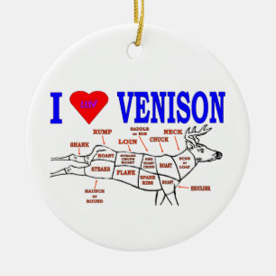 VENISON CERAMIC TREE DECORATION