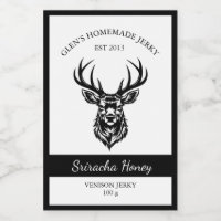 Venison Deer Jerky Food Packaging Label