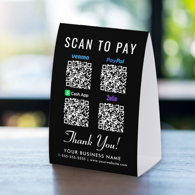 Venmo CashApp PayPal Zelle QR Codes Scan To Pay (Creator Uploaded)
