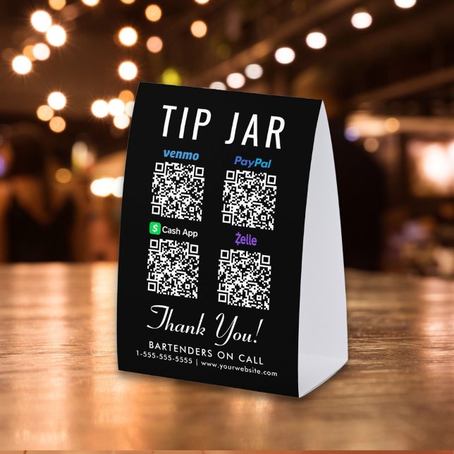 Venmo CashApp PayPal Zelle QR Tip Jar (Creator Uploaded)