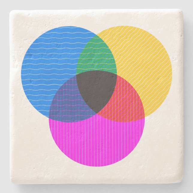 venmo diagram stone coaster (Front)