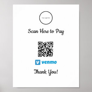 Venmo Mobile Payment   Scan To Pay Poster