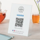 Venmo Payment Tabletop Sign | QR Code Scan to Pay