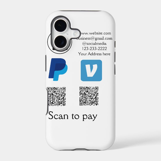 Venmo paypal scan to pay add q r code logo text na (Back)