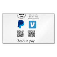Venmo paypal scan to pay add q r code logo text na