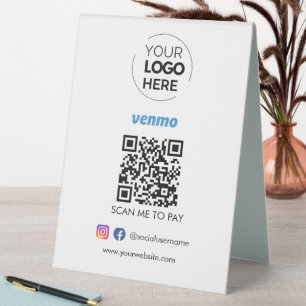Venmo QR Code Payment   Scan to Pay Business Logo