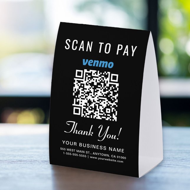 Venmo QR Code Scan To Pay Black (Creator Uploaded)