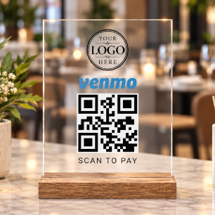 Venmo Scan to Pay Tabletop Display