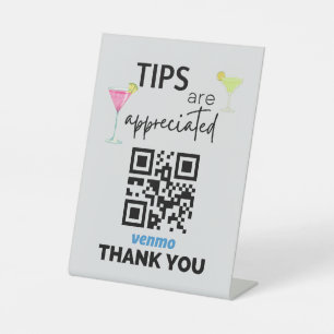 Venmo Sign for Bartenders