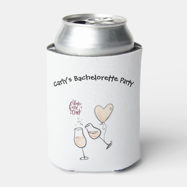 VENMO the Bride A Drink with Custom QR Code  Can Cooler (Can Front)