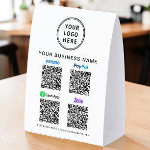 Venmo Zelle PayPal CashApp Scan To Pay QR Code