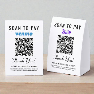 Venmo Zelle QR Code Scan To Pay