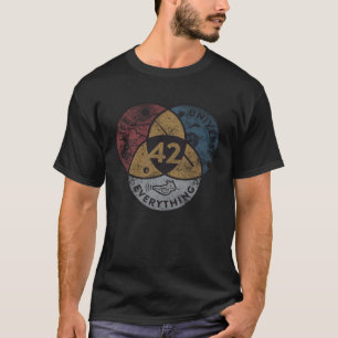 Venn Diagram 42 Life The Universe And Everything 8 T-Shirt