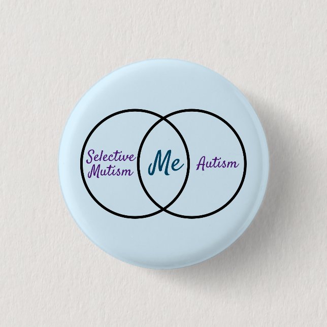 Venn diagram double diagnosis button (Front)