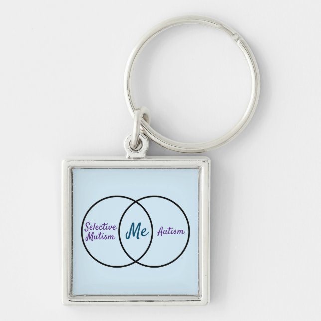 Venn diagram double diagnosis keychain (Front)