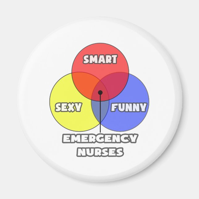 Venn Diagram .. Emergency Nurses Magnet (Front)