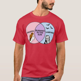 Venn Diagram GingersVampires T-Shirt