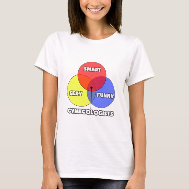 Venn Diagram .. Gynaecologists T-Shirt (Front)
