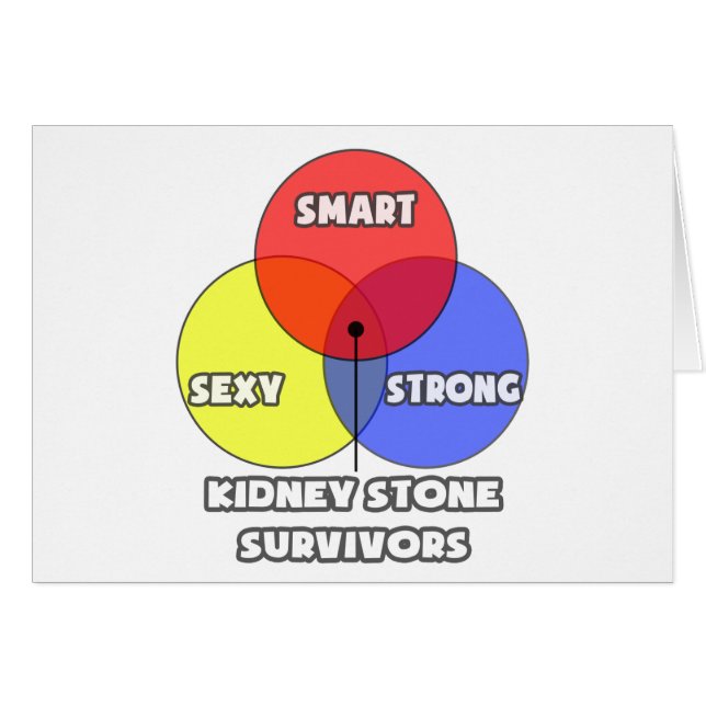 Venn Diagram .. Kidney Stone Survivors (Front Horizontal)