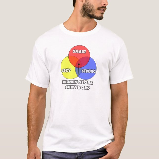 Venn Diagram .. Kidney Stone Survivors T-Shirt (Front)
