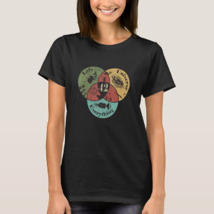 Venn Diagram Life The Universe And Everything  42  T-Shirt