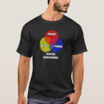 Venn Diagram .. Math Teachers T-Shirt<br><div class="desc">Share your love of teaching math with your students and the world. Being a math teacher is such an awesome profession... show your pride. Great shirts and gifts for your favourite friend or family member who loves teaching math.</div>